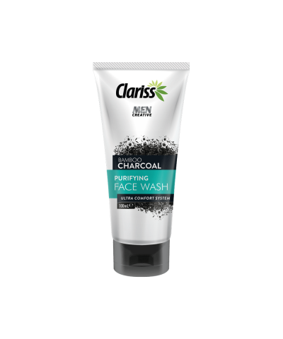 Clariss Men Face Wash 100ml – Bamboo Charcoal Deep Cleanse
