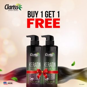 Clariss Keratin Shampoo Alpha Keratin 400gm (BOGO)