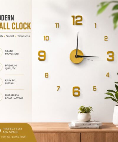 Premium 3D DIY Frameless Wall Clock
