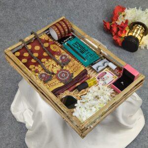 Premium Silk Katan Saree Combo Set - Maroon