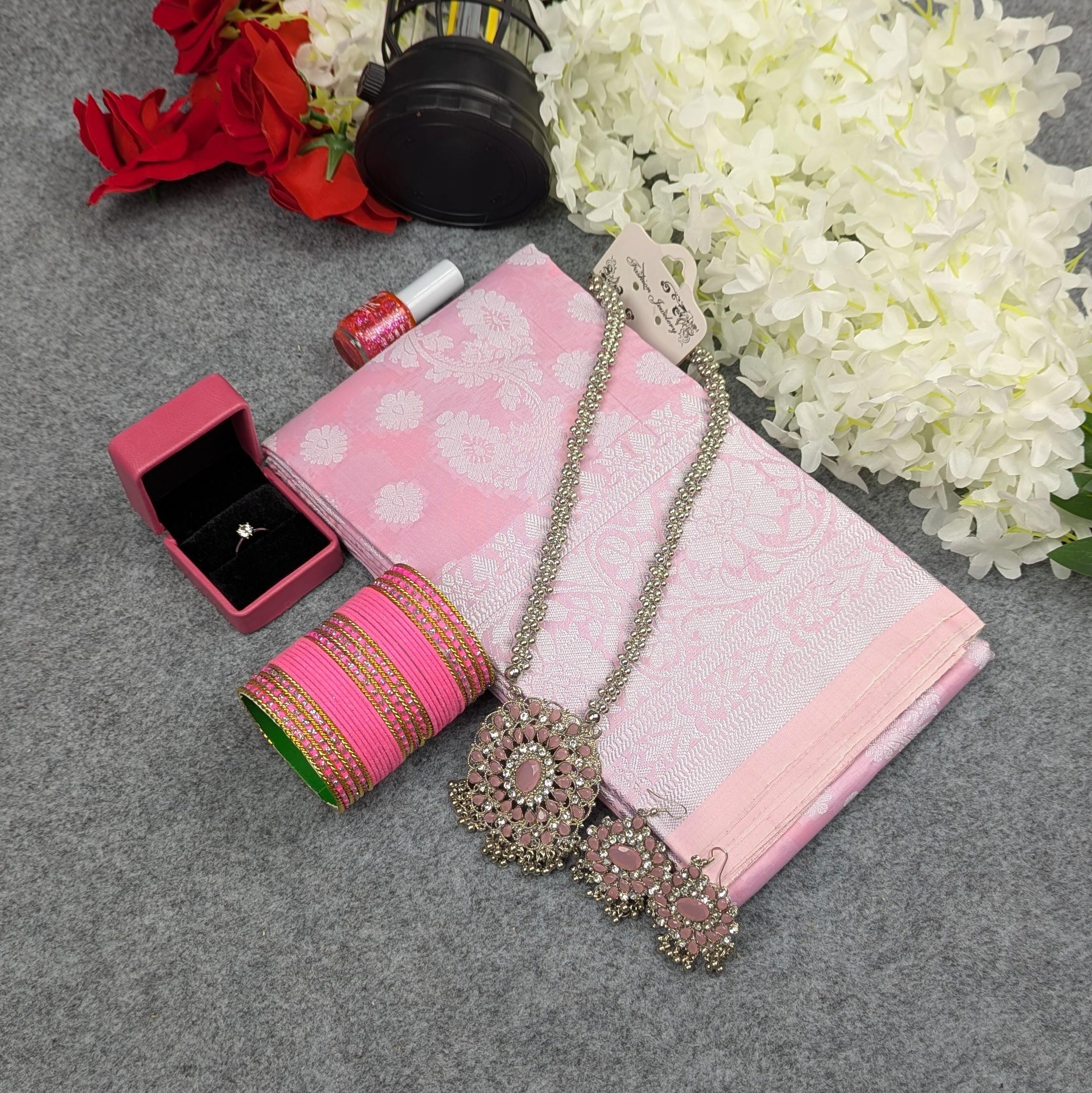 Premium Silk Katan Saree Combo - Image 3