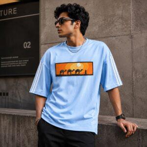 Exclusive Premium Cotton Oversized Drop-Shoulder T-Shirt