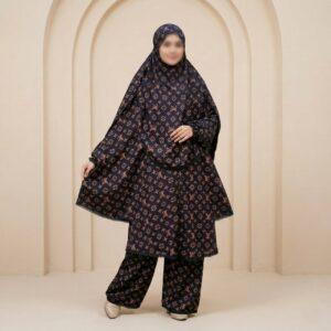 Elegant Palazzo long Khimar Set