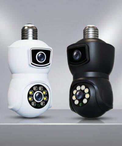 V380 E9 Dual Lens Bulb PTZ...