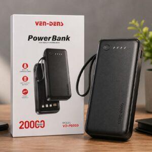 VEN-DENS Brand 20000mAh Power Bank (Model: VD-PB059)