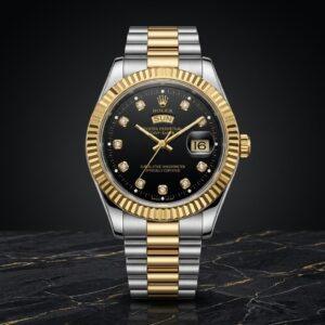 Rolex Quartz Movement Stainless Steel Analog Watch for Men