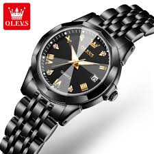 Butter Fly Lock OLEVS Watch for Women Black - Image 2