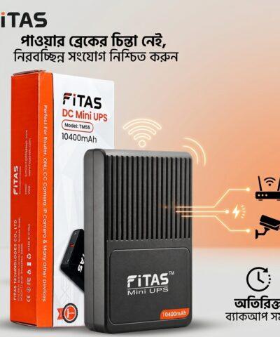 FiTAS Mini UPS 10400 mAh battery...